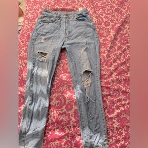 XS Light Blue Mom Jeans